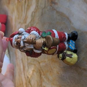 Saxophone Santa Ornament